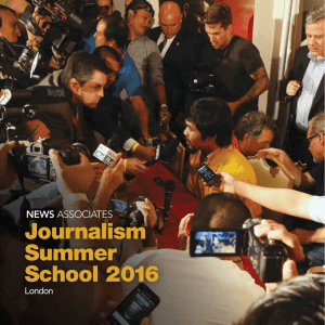 Journalism Summer School 2016