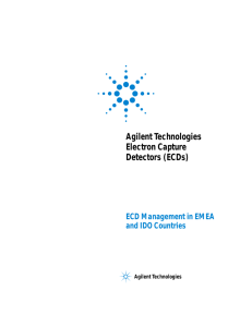 Agilent Technologies Electron Capture Detectors (ECDs)