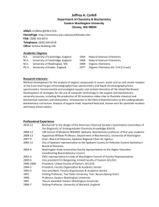 Curriculum Vitae - Eastern Washington University