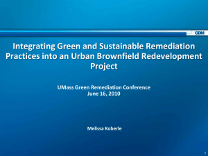 Integrating Green and Sustainable Remediation Practices into an