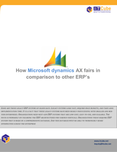 How Microsoft dynamics AX fairs in comparison to other