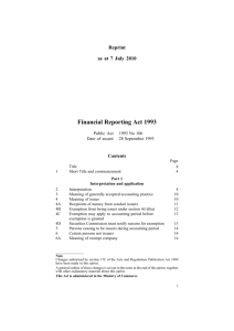 Financial Reporting Act 1993