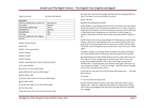 Amahl and The Night Visitors : The English Text (slightly abridged)