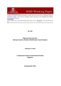 Moving Towards a Resilient ASEAN Cyber Security Regime