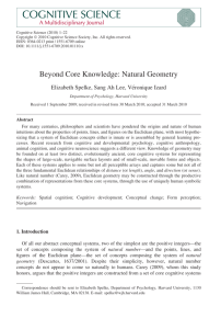 Beyond Core Knowledge: Natural Geometry