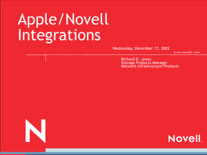Apple/Novell Integrations