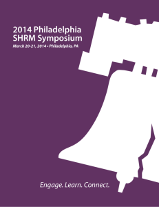 2014 Philadelphia SHRM Symposium