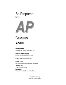 2014 AP Exam AB and BC Free-Response Solutions