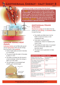 GEOTHERMAL POwER STATIONs GROUND sOURcE - HI