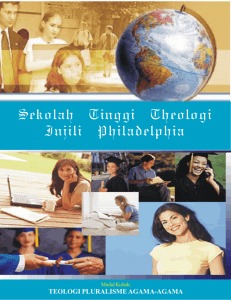 Teologi Pluralisme Agama - Sekolah Tinggi Teologi Injili Philadelphia