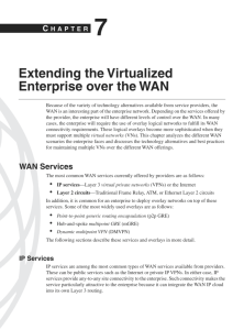 Extending the Virtualized Enterprise over the WAN