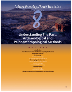 Paleoanthropological - MSU Department of Anthropology