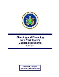 Planning and Financing New York State's Capital Investments