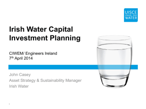 Irish Water Capital Investment Planning