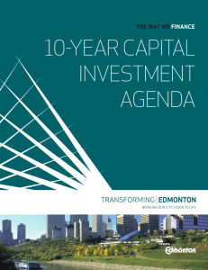 Capital Investment Agenda