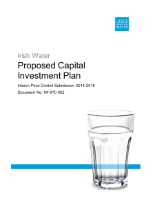 Proposed Capital Investment Plan