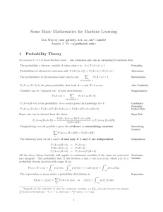 Some Basic Mathematics for Machine Learning