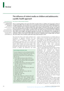 Review The influence of violent media on children and adolescents