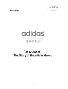 “At A Glance” The Story of the adidas Group