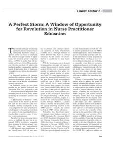 A Perfect Storm: A Window of Opportunity for Revolution in