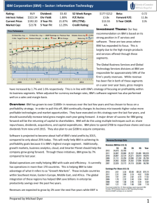 IBM Full Report - Student Managed Fund