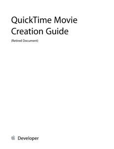 QuickTime Movie Creation Guide (Retired