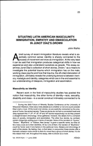 situating latin american masculinity: immigration, empathy