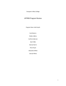 AFFIRM Program Review - Evergreen Valley College