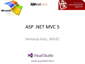 ASP .NET MVC 5
