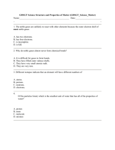 GHSGT Science Structure and Properties of Matter