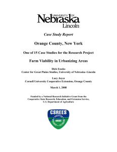 Orange County Case Study - University of Nebraska–Lincoln