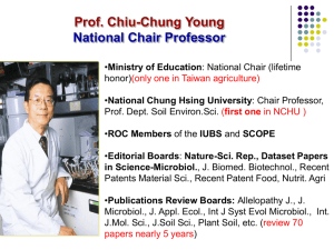 Prof. Chiu-Chung Young National Chair Professor