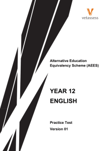 Year 12 English Practice Test v01
