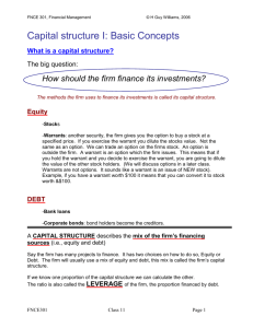 Capital Structure