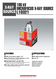 100 kV MICROFOCUS X-RAY SOURCE L10321