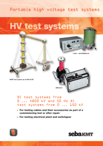Portable high voltage test systems