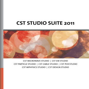 CST STUDIO SUITE 2011