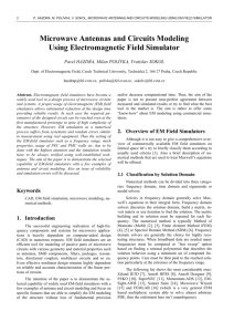 Microwave Antennas and Circuits Modeling Using Electromagnetic