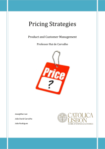 Pricing Strategies