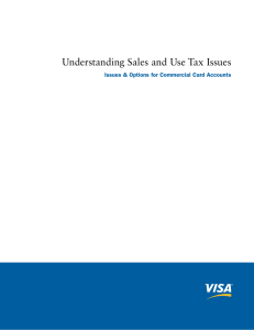 Understanding Sales and Use Tax Issues