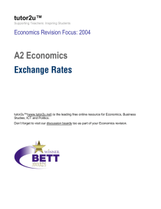 A2 Exchange Rates - Free Exam Papers