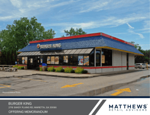 Burger King - Matthews Real Estate Investment Services