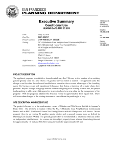 Executive Summary - San Francisco Planning Department