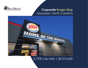 Corporate Burger King Mayodan, North Carolina 6.75