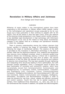 Revolution in Military Affairs and Jointness