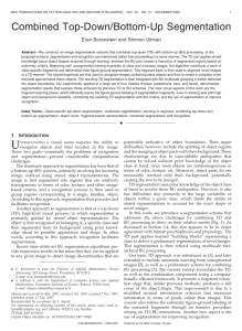 Combined Top-Down/Bottom-Up Segmentation