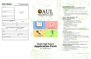 Application Form - AQuinas University of Legazpi