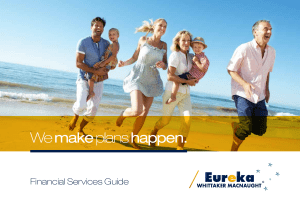 1 Financial Services Guide - Eureka Whittaker Macnaught