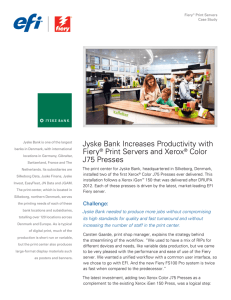 Jyske Bank Increases Productivity with Fiery® Print Servers and