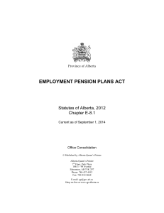 employment pension plans act